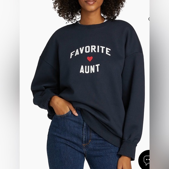 Favorite Daughter Tops - Favorite Aunt Heart Logo Sweatshirt Sz Small EUC